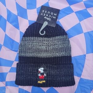 Officially Licensed Disney Mickey Mouse Beanie - Black and Gray